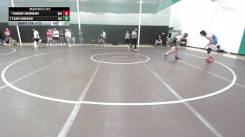 175 lbs Cons. Round 3 - Kaden Newman, Bentonville vs Tyler Gibson, Nixa