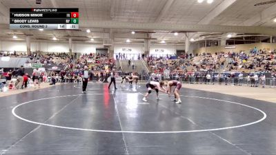 AA 150 lbs Cons. Round 2 - Hudson Minor, Franklin High School vs Brody Lewis, Maryville High School