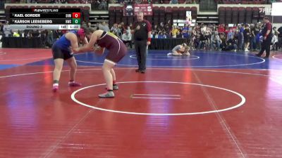 186 lbs Round 2 - Kael Gorder, Baker Wrestling Club vs Karson Leeseberg, Heights Wrestling Club
