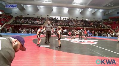 49 lbs Consi Of 16 #2 - Dean Mote, Skiatook Youth Wrestling vs Adrien Hickman, Bristow Youth Wrestling