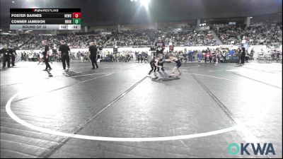 52 lbs Round Of 32 - Foster Barnes, Newcastle Youth Wrestling vs Conner Jameson, Broken Arrow Wrestling Club