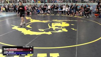 70 lbs Semifinal - Elijah Edmunds, Soldotna Whalers Wrestling Club vs Coen Drake, Rogue Wrestling Club