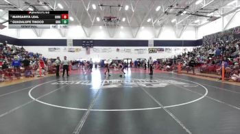 Girls 132 lbs Semifinal - Margarita Leal, Corning Girls vs Guadalupe Tinoco, Gridley Girls