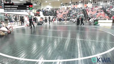 170 lbs Semifinal - Conner Jackson, Raw Wrestling Club vs Hayden Justice, Tahlequah Wrestling Club