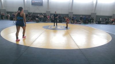 110 lbs Champ. Rd Of 16 - Yareli Flores, Warriors Of Christ vs Veronica Borroel, Grindhouse Wrestling Club