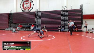 184 lbs Cons. Round 5 - Julain Gorring, Unattached Clackamas Community College vs Ethan Miller, Southern Oregon