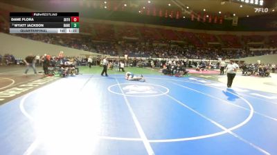 3A Boys 165 lbs Quarterfinal - Wyatt Jackson, Banks Boys vs Dane Flora, Sutherlin Boys