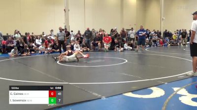 100 lbs Rr Rnd 4 - CJ Caines, K8 Mat Assassins Black vs Layten Bowersox, K8 Ride Out