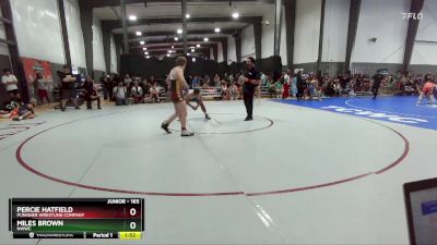 165 lbs Champ. Round 1 - Percie Hatfield, Punisher Wrestling Company vs Miles Brown, NWWC