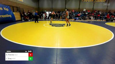 168 lbs Consi Of 16 #2 - Dylan Trevino, Calvary Chapel-Santa Ana vs Lucas Gray, West Linn (OR)