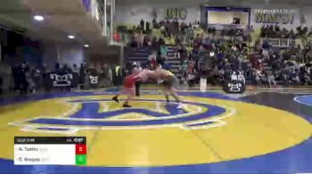 285 lbs 5th Place - Noah Tustin, Waynesburg vs Dominick Brogna, Bergen Catholic-NJ