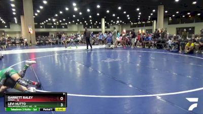 70 lbs Round 6 (8 Team) - Levi Hutto, Williamson County WC vs Garrett Raley, SVRWC