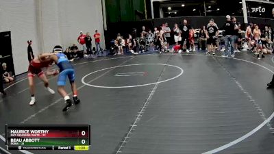 92 lbs Semis (4 Team) - Beau Abbott, POWA vs Maurice Worthy, Mat Assassins White