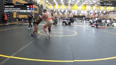 285 lbs Cons. Round 1 - Gable Eddy, Iowa vs Trayvahn Williams, Premier Wrestling Center