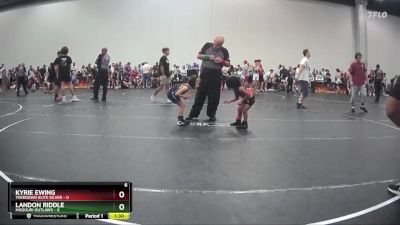 45 lbs Round 1 (8 Team) - Landon Riddle, Missouri Outlaws vs Kyrie Ewing, Takedown Elite Silver