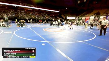 126 Class 1 lbs Cons. Round 2 - Brendon Hoover, South Harrison vs Xavier Myers, Lafayette County