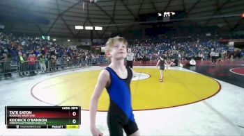 56 lbs Cons. Semi - Keidrick O`Bannon, FordDynastyWrestlingClub vs Tate Eaton, Maddogs Wrestling