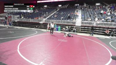 90 lbs Final - Kace Kunz, Bear Lake WC vs Braxton Jacobs, Independent