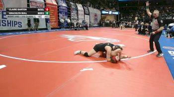 170 Class 1 lbs 5th Place Match - Claire Barton, Maysville vs Gracelyn Bull, Marshfield