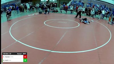 12U Girls - 87 lbs Quarters - Brooklynn Holt, Marshfield Youth Wrestling vs Eden Hester, Center Grove Wrestling Club