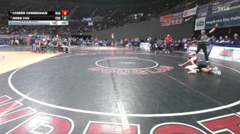 4A Boys 120 lbs Cons. Semi - Conner Cunningham, Phoenix Boys vs Aiden Cox, Pendleton Boys