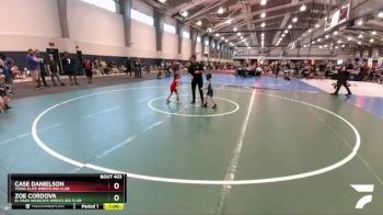 41 lbs Cons. Semi - Kiabeth Waters, El Paso Enforcers Wrestling Club vs Ricardo Arteche, El Paso Wildcats Wrestling Club