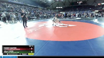 92 lbs Semifinal - Willy Goss, Moses Lake Wrestling Club vs Tommy Baxter, Punisher Wrestling Company