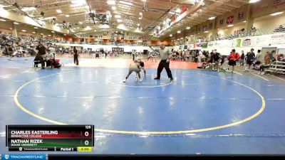 125 lbs Cons. Round 2 - Charles Easterling, Benedictine College vs Nathan Rizek, Doane University