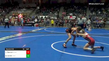92 lbs Prelims - Jackson Barron, Summit Wrestling Academy vs Benjamin Smith, Honey Badger WC