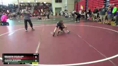 55 lbs Cons. Round 5 - Brandon Douglass, Tennessee Valley Wrestling vs Hudson Rodgers, Tiger Elite Wrestling