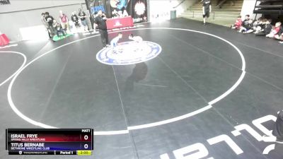 59 lbs Cons. Round 2 - Titus Bernabe, Dethrone Wrestling Club vs Israel Frye, Spring Hills Wrestling