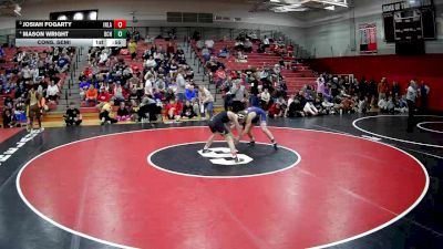 133 lbs Cons. Semi - Mason Wright, Bethlehem Center Hs vs Josiah Fogarty, Indian Land