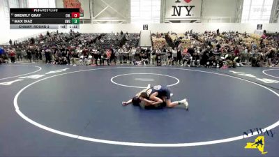 80 lbs Champ. Round 2 - Brently Gray, Club Not Listed vs Max Diaz, GPS Wrestling Club