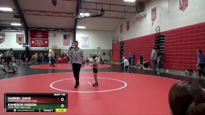 1st Place Match - Kameron Higdon, Camp Point Kids Club vs Gabriel Davis, Champions Wrestling Club