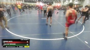 160 lbs Cons. Round 2 - Tristan Sinnard, IA vs Shane Saito, OH