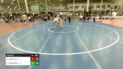 147 lbs Rr Rnd 2 - Brody Heckman, Superior High School vs Chase Grabfelder, Northampton