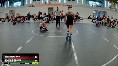 110 lbs Round 2 (6 Team) - Raymond Brown, Misfits United vs Anna Wakkinen, Riverdale WC