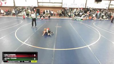 46 lbs Cons. Round 3 - Aycee Young, JWC vs Colt Steers, Roy Wrestling Club