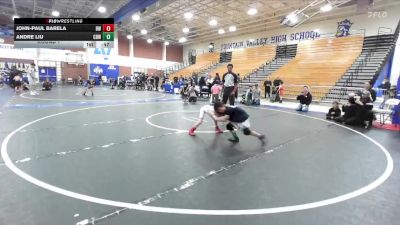 57-59 lbs Round 1 - John-Paul Barela, Barstow Wrestling vs Andre Liu, Church Boyz WC