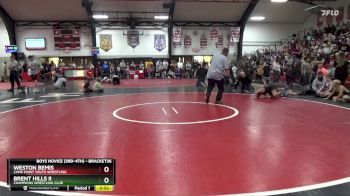 Quarterfinal - Weston Bemis, Camp Point Youth Wrestling vs Brent Hills Ii, Champions Wrestling Club