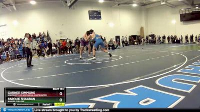 285 lbs Champ. Round 2 - Farouk Shaaban, Harper College vs Garner Simmons, University Of Wisconsin-Whitewater