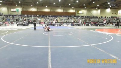 100 lbs 3rd Place - Kaidan Ybarra, Fallon Outlaws Wrestling Club vs Emilio Herrera, Chester