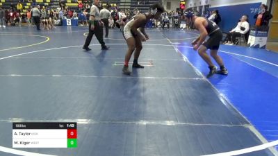 189 lbs Semifinal - Abe Taylor, Kiski Area vs Morgan Kiger, West Greene