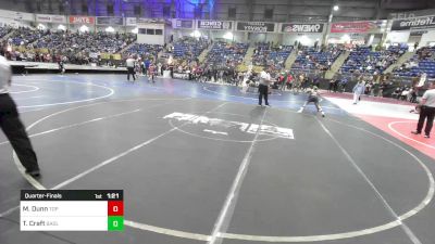 73 lbs Quarterfinal - Michael Dunn, Top Team Colorado vs Tristen Craft, Badlands Elite