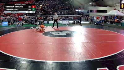 6A 113 lbs Semifinal - Matthew Hamilton, Post Falls vs Shane Bayley, Borah