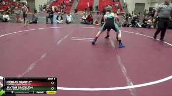 125 lbs Round 2 (4 Team) - JAXTON BRAZELTON, North Region Team B vs Nicolas Brantley, Central Region Team B