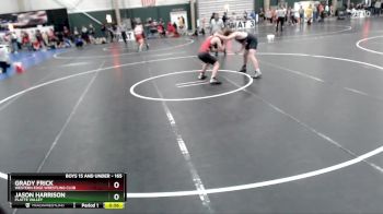 165 lbs Cons. Round 4 - Grady Frick, Western Edge Wrestling Club vs Jason Harrison, Platte Valley