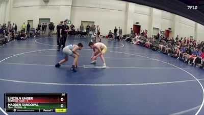 117 lbs Finals (8 Team) - Madden Sandoval, Team Oregon vs Lincoln Unger, Nebraska Maize