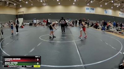 96 lbs Round 6 (10 Team) - Cayson George, Irontide vs Enzo Vetere, Mat Assassins