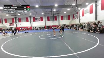 120 lbs Champ. Round 3 - Taryn Durrant, Kuna vs Whitney Wheeler, Idaho Falls